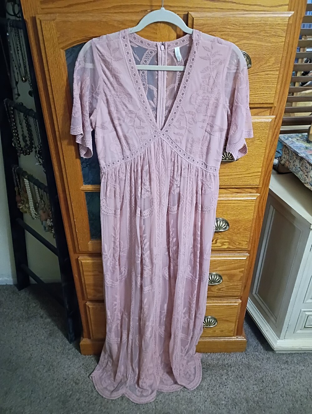 Pink Lace Dress